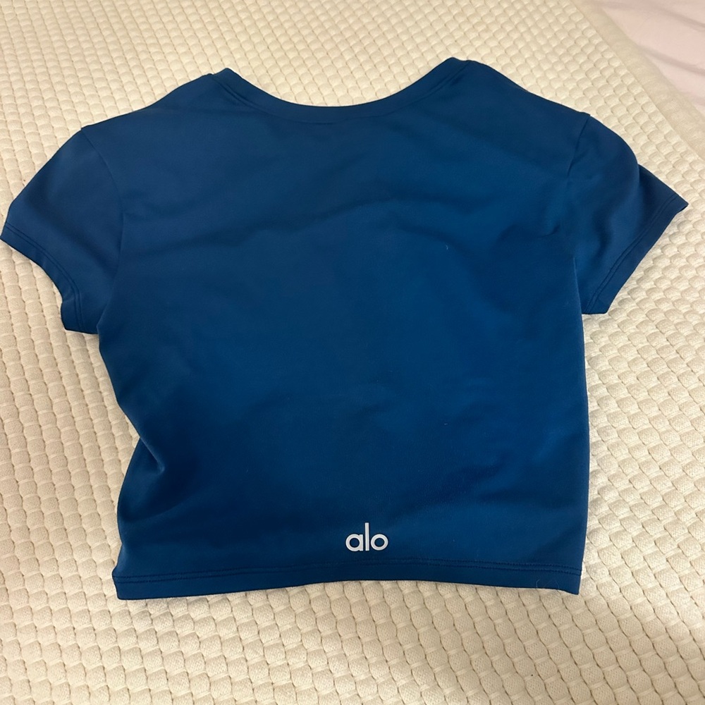 Alo Blue Crop Top